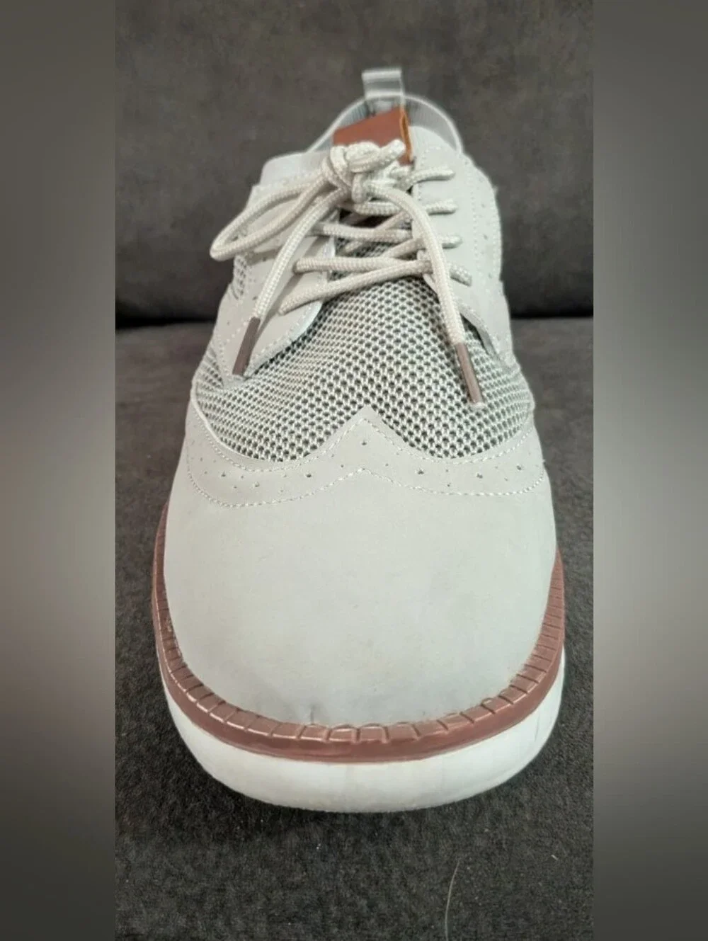 EUC Joomra LEFT Replacement Casual Walking Shoe Knit Sneaker Gray Men's Size 12